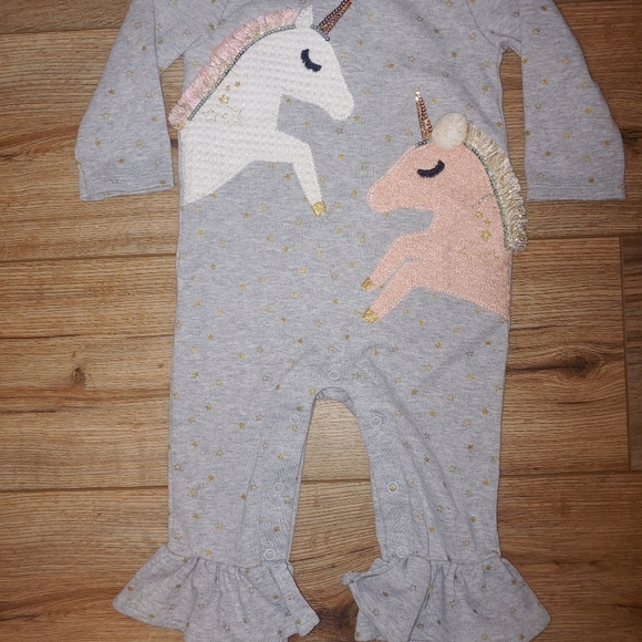 Mud Pie Other - Cute unicorn mud pie romper 9-12 months